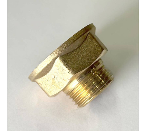 Переход резьбовой LD Pride никелированная латунь 1/2 ВР х 3/8 НР LD.67.509.15х10