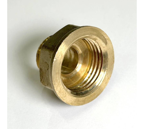 Переход резьбовой LD Pride никелированная латунь 1/2 ВР х 3/8 НР LD.67.509.15х10