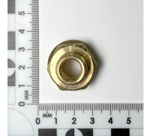 Переход резьбовой LD Pride никелированная латунь 1/2 ВР х 3/8 НР LD.67.509.15х10