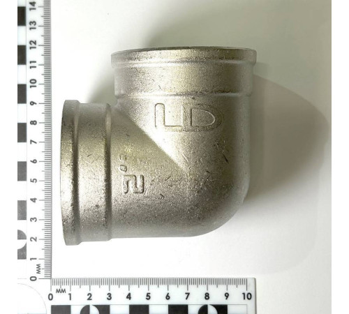 Угол резьбовой 90° ВВ LD Pride 2 никелированная латунь LD.67.512.50