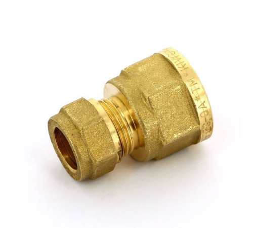 Муфта обжимная Tiemme 1100 12 мм х 1/2 ВР латунная 1000041