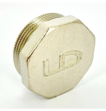 Заглушка LD Pride латунная никелированная 1 1/2 наружная резьба LD.67.505.40