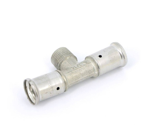 Тройник пресс латунный HENCO с наружной резьбой 20x1/2x20 14P-200420