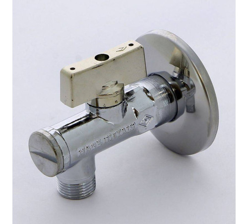 Кран угловой Bugatti Minnesota 1/2x3/8 с фильтром и розеткой хромированный 08710004