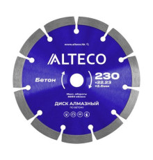 Диск алмазный по бетону ALTECO 230x22.23x2.6 мм 66519