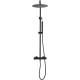 Душевая стойка Allen Brau Fantasy с термостатом черный матовый 5.11001-31