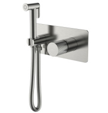 Гигиенический душ со смесителем Boheme Stick Touch встраиваемый матовый никель 127-NB.2