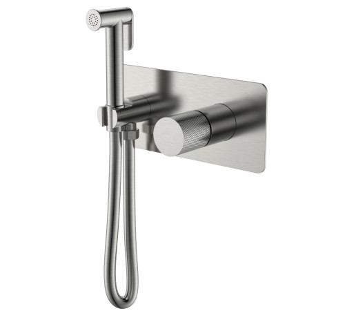 Гигиенический душ со смесителем Boheme Stick Touch встраиваемый матовый никель 127-NB.2