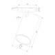 Mini Magnetic Трековый светильник 9W 3000K латунь/черный 85204/01