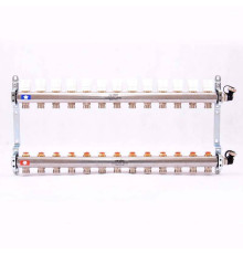 Коллекторная группа из нержавеющей стали Uni-Fitt 315S с регулировочными и термостатическими вентилями 1 x 3/4 EK 13 выходов 451I4313