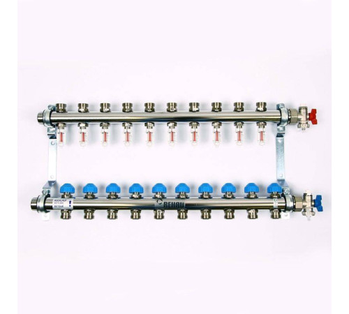Коллекторная группа REHAU HKV-D 1 x 3/4 EK 10 выходов 208101