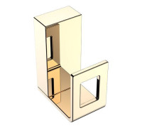 Крючок для ванной подвесной Boheme Q золото 10946-G