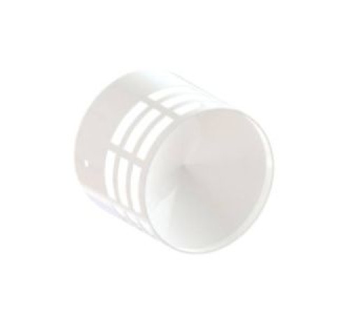 Решетка газоотвода Gekon 80 мм нержавеющая сталь белая 80VOWN