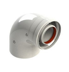 Колено дымохода коаксиальное Gekon 60/100 мм 90° GKD 60100K90