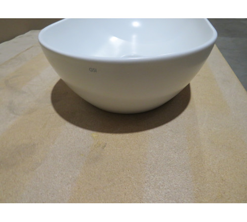 Раковина-чаша накладная GSI Pura 600х370 мм без отверстия под смеситель белый матовый 883409_УЦ/2