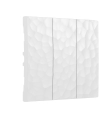 Набор клавиш для выключателя трехклавишного (Hammer белый) W1239001