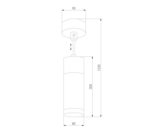 LED светильник подвесной в стиле лофт 50135/1 LED хром/черный