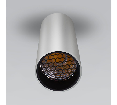 Накладной светодиодный светильник с антибликовой решеткой Pika 25031/LED 6W 4200K серебро