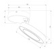 Накладной светодиодный светильник Spila белый 25105/LED