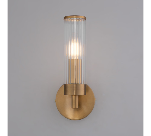 Настенный светильник со стеклянным плафоном 60166/1 латунь