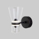 Настенный светодиодный светильник со стеклянным плафоном 201053 LED черный