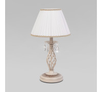 Настольная лампа в классическом стиле 10054/1 белый с золотом
