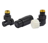 Комплект термостатический Schlosser Stand-D Mini 1/2 правый трехосевой RAL 9005 602200068