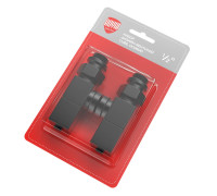 Набор дизайн-вентилей Royal Thermo CUBE осевой 1/2 черный RTE 50.031 BL