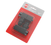 Набор дизайн-вентилей Royal Thermo CUBE угловой черный 1/2 RTE 07.002