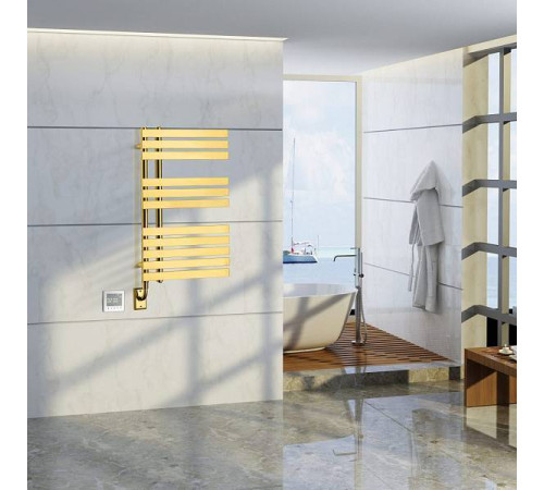 Полотенцесушитель электрический Boheme Venturo 50х9.5х89.8 см золото 721-G