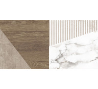 Плитка настенная Laparet Savage коричневый узор 25х50 см 34079