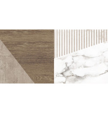 Плитка настенная Laparet Savage коричневый узор 25х50 см 34079