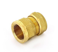 Муфта обжимная Tiemme 1100 22 мм х 3/4 ВР латунная 1000007