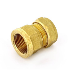 Муфта обжимная Tiemme 1100 22 мм х 3/4 ВР латунная 1000007