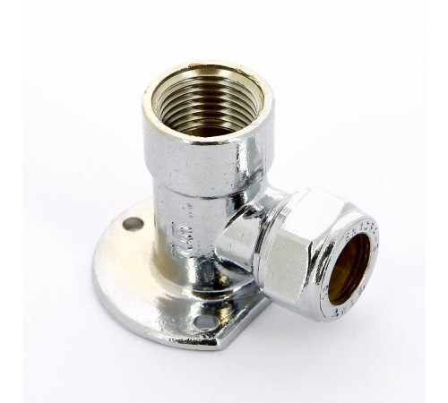 Водорозетка обжимная Tiemme 15x1/2 хромированная 1130074