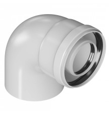 Колено коаксиальное Royal Thermo 60/100 90° MF для конденсационных котлов RTE 47.011