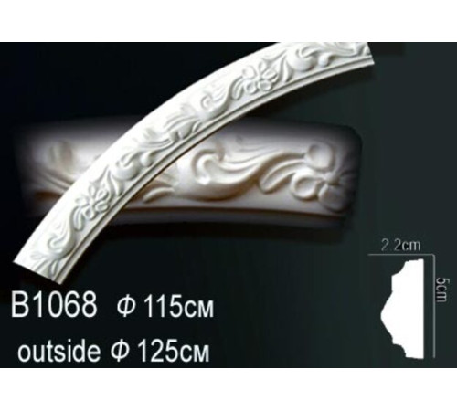 Молдинг на арку полиуретановый Perfect B1068