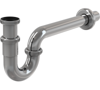 Сифон для умывальника Alca Plast A432 Ø32 мм U-образный цельнометаллический A432