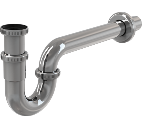 Сифон для умывальника Alca Plast A432 Ø32 мм U-образный цельнометаллический A432