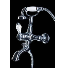 Смеситель для ванны с душевым комплектом Boheme Crystal однорычажный хром 263-CRST