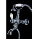 Смеситель для ванны с душевым комплектом Boheme Crystal однорычажный хром 263-CRST