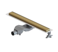 Душевой лоток Boheme Premium Linear 60 см матовое золото 982-60-MG