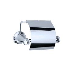 Держатель для туалетной бумаги Boheme Puro с крышкой подвесной хром 10701