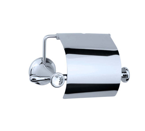 Держатель для туалетной бумаги Boheme Puro с крышкой подвесной хром 10701
