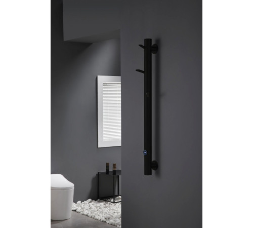 Полотенцесушитель электрический Boheme Oak 20.1х150 см нижнее подключение черный 724-B