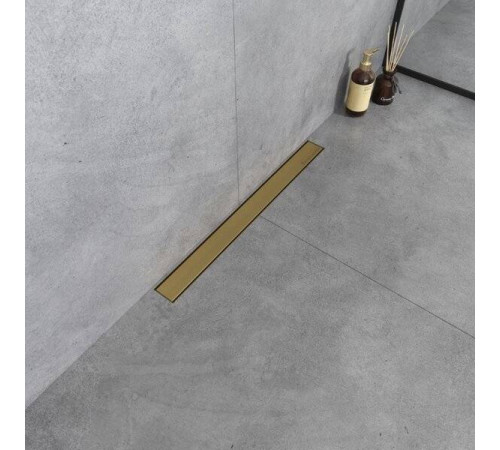 Душевой лоток Boheme Premium Linear 60 см матовое золото 982-60-MG