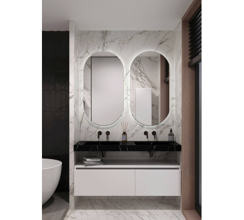 Раковина мебельная Armadi Art Flat 141х45.2х8 см прямоугольная nero 859-140-NM