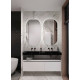 Раковина мебельная Armadi Art Flat 141х45.2х8 см прямоугольная nero 859-140-NM