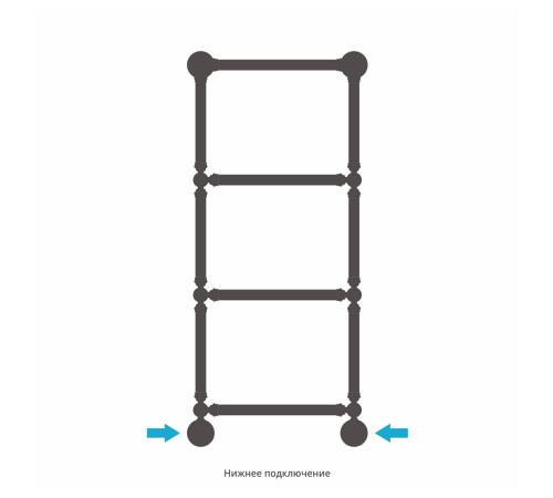 Полотенцесушитель водяной Сунержа Ренессанс 472x1033 мм золотой шёлк матовый 32-0280-9640