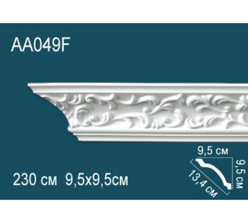 Карниз потолочный полиуретановый гибкий Perfect AA049F